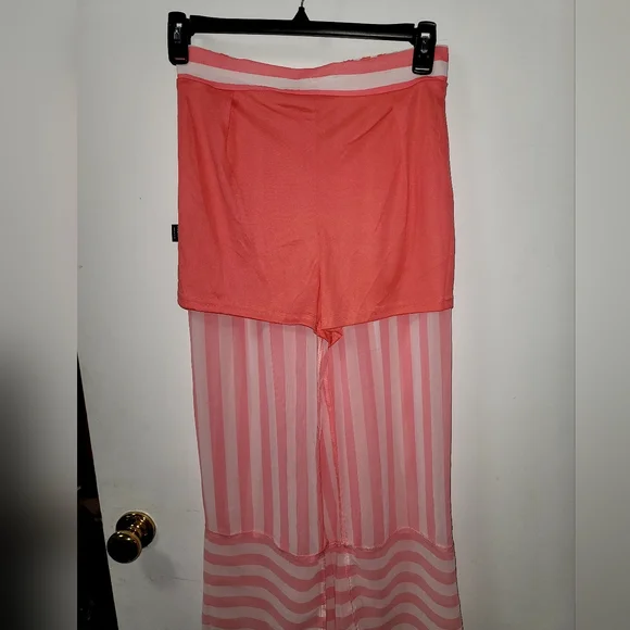 Women's Set pants & top various sizes with lining strapless shiffon - Picture 4 of 9